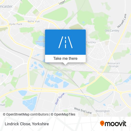 Lindrick Close map