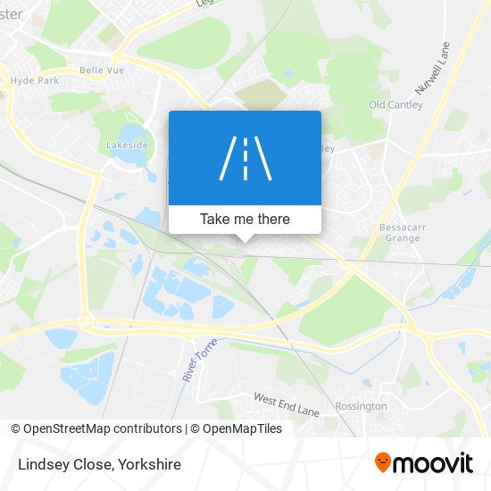 Lindsey Close map