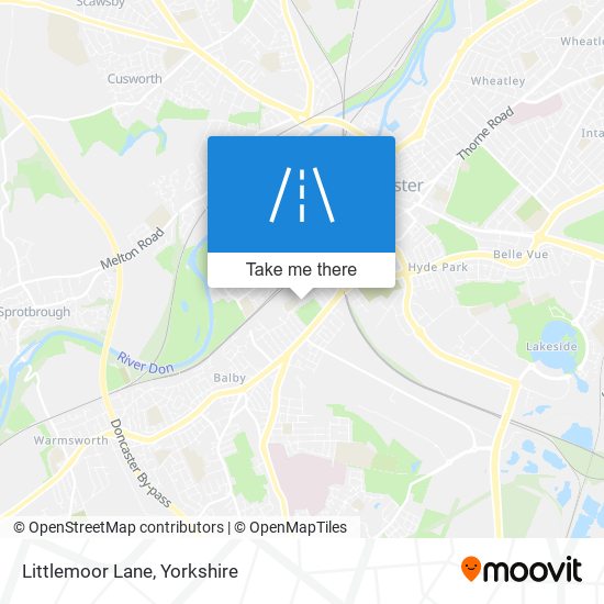 Littlemoor Lane map