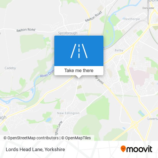 Lords Head Lane map