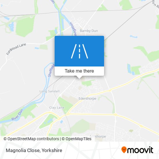 Magnolia Close map