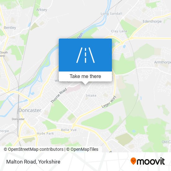 Malton Road map
