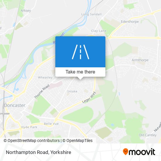 Northampton Road map