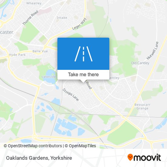 Oaklands Gardens map