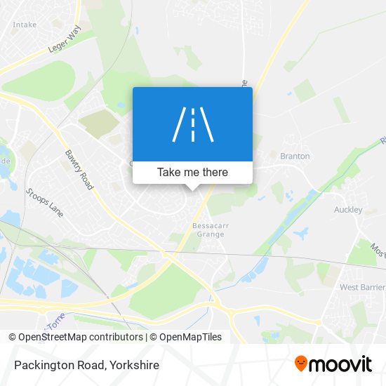 Packington Road map