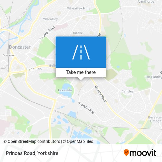 Princes Road map