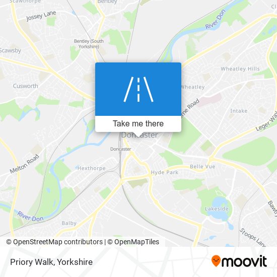 Priory Walk map