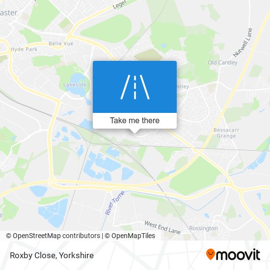 Roxby Close map