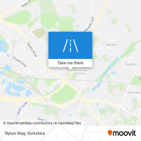 Ryton Way map