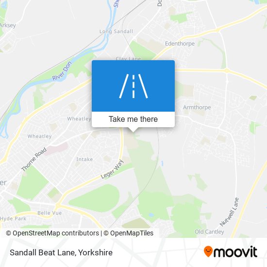 Sandall Beat Lane map