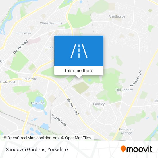 Sandown Gardens map