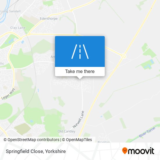 Springfield Close map