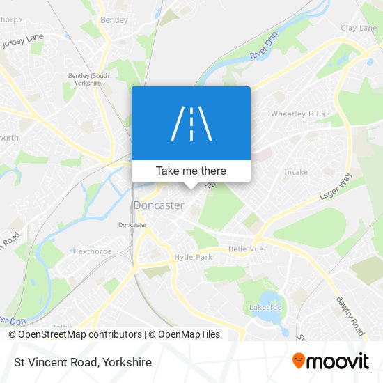 St Vincent Road map