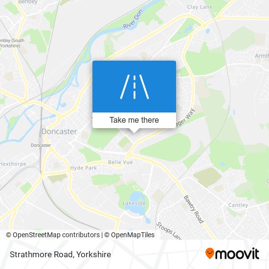 Strathmore Road map