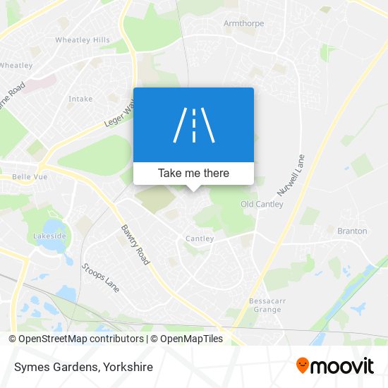 Symes Gardens map