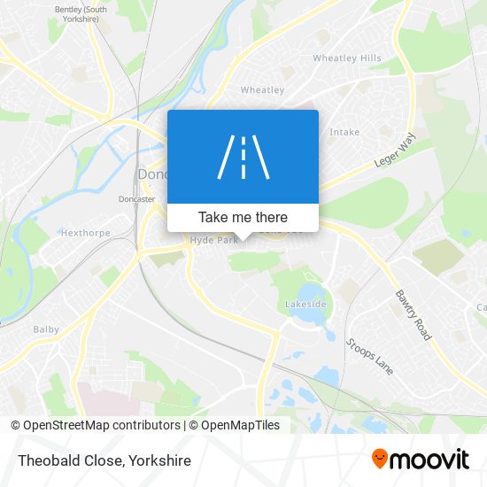 Theobald Close map