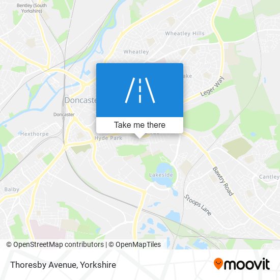 Thoresby Avenue map
