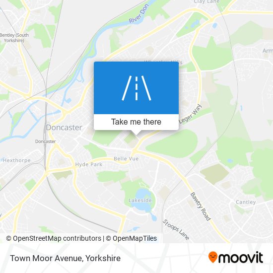 Town Moor Avenue map
