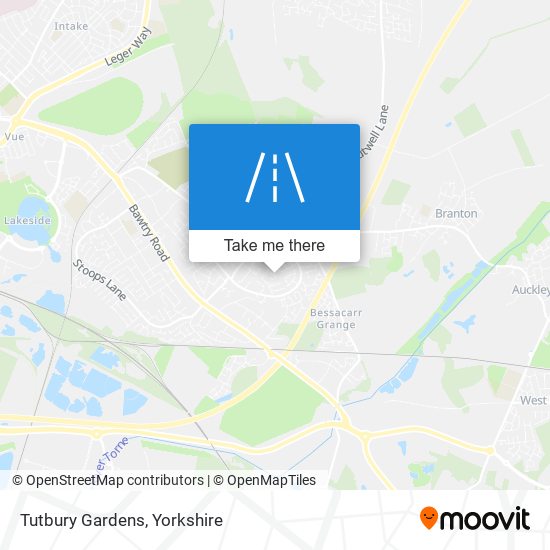 Tutbury Gardens map