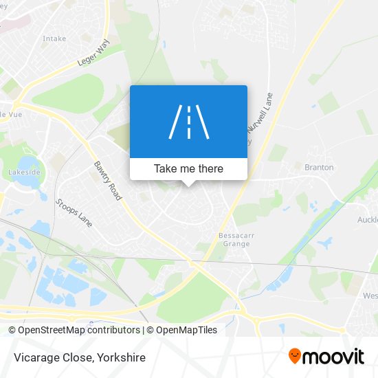 Vicarage Close map