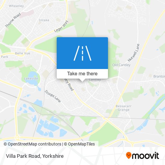 Villa Park Road map