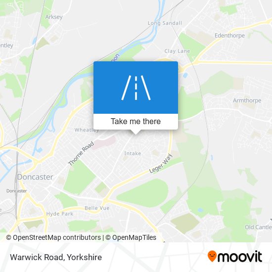 Warwick Road map