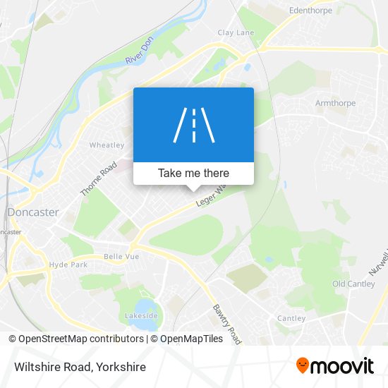 Wiltshire Road map