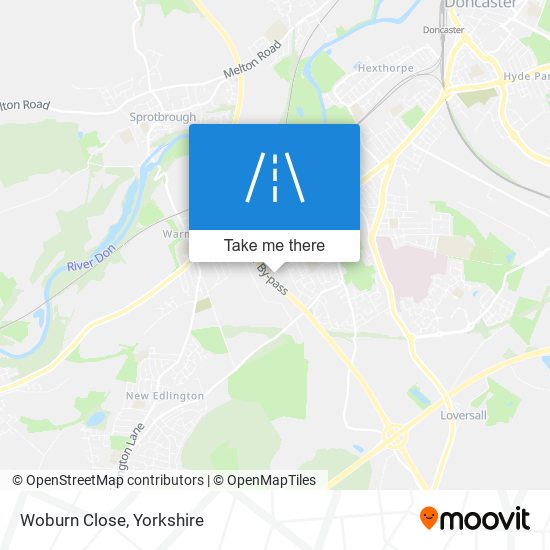 Woburn Close map