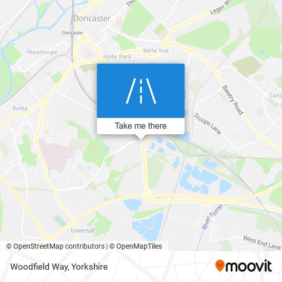 Woodfield Way map
