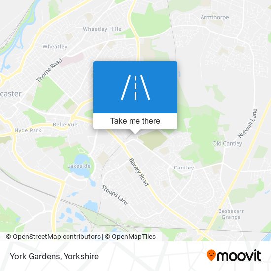 York Gardens map