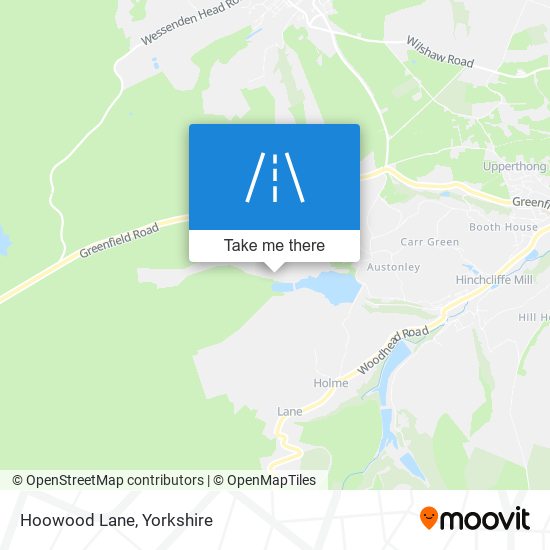 Hoowood Lane map