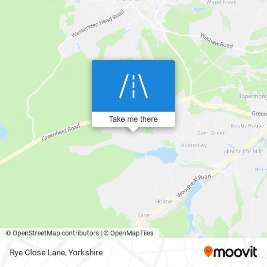 Rye Close Lane map