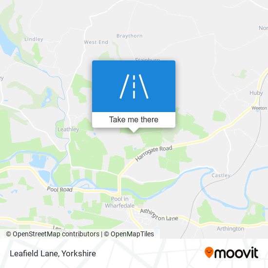 Leafield Lane map