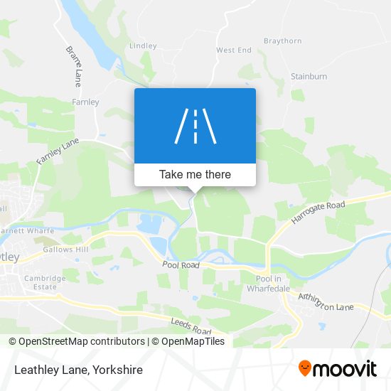 Leathley Lane map