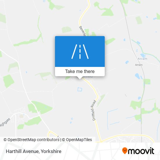 Harthill Avenue map