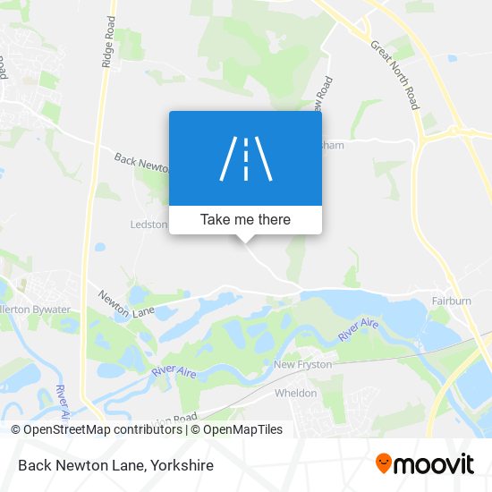 Back Newton Lane map