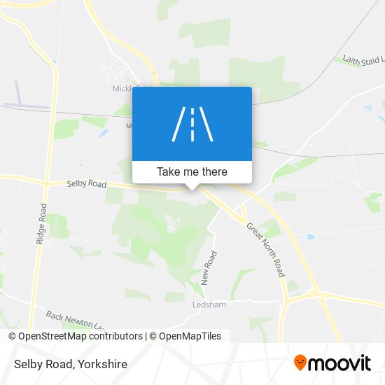 Selby Road map