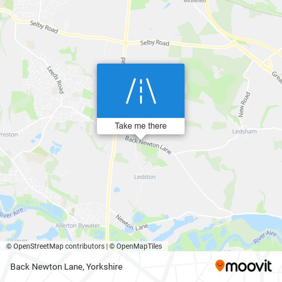 Back Newton Lane map