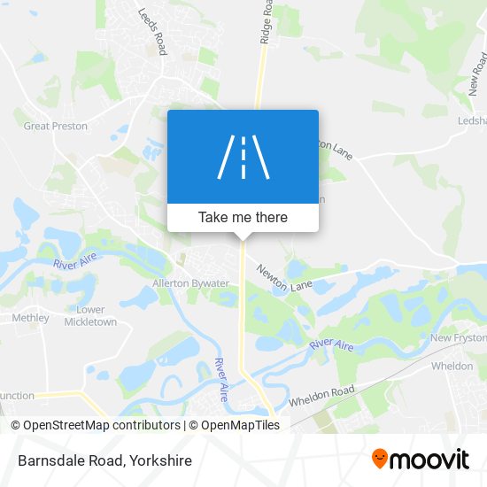 Barnsdale Road map