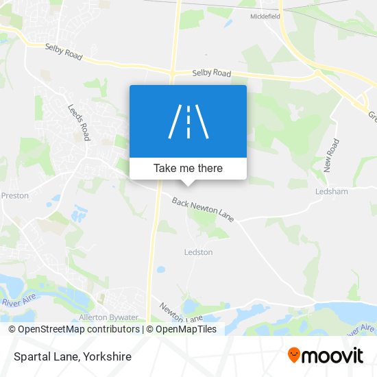 Spartal Lane map