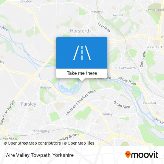 Aire Valley Towpath map