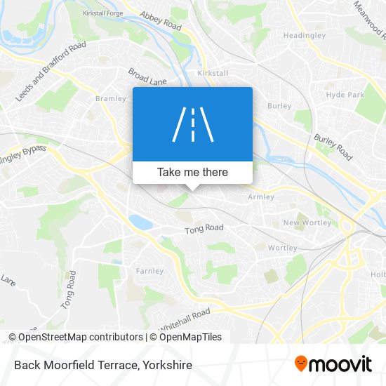Back Moorfield Terrace map