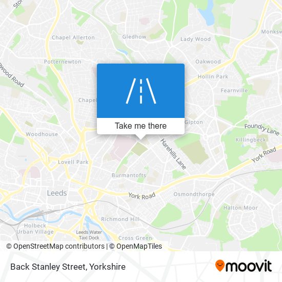 Back Stanley Street map