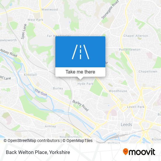 Back Welton Place map