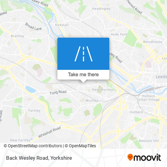Back Wesley Road map