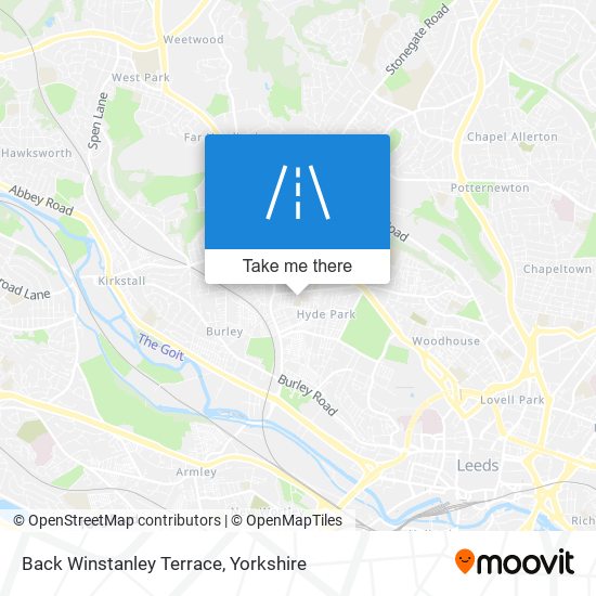 Back Winstanley Terrace map
