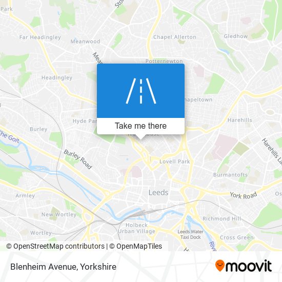 Blenheim Avenue map