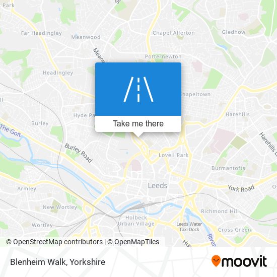 Blenheim Walk map