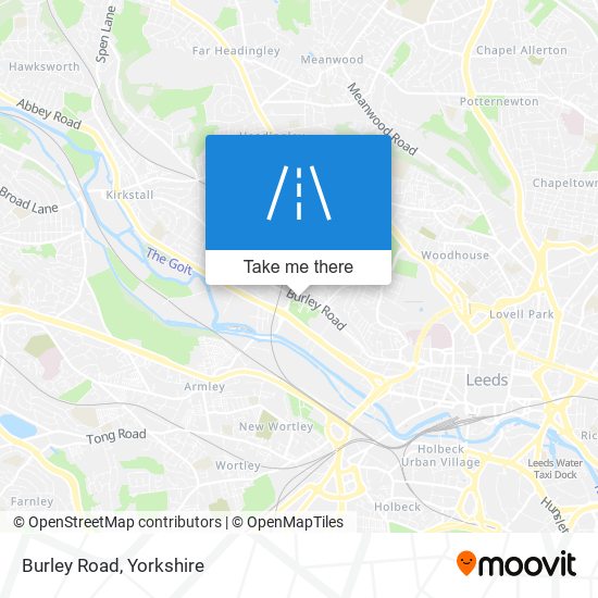 Burley Road map