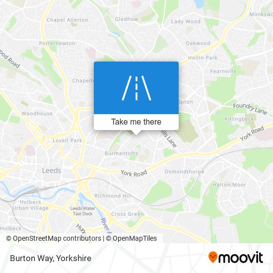Burton Way map